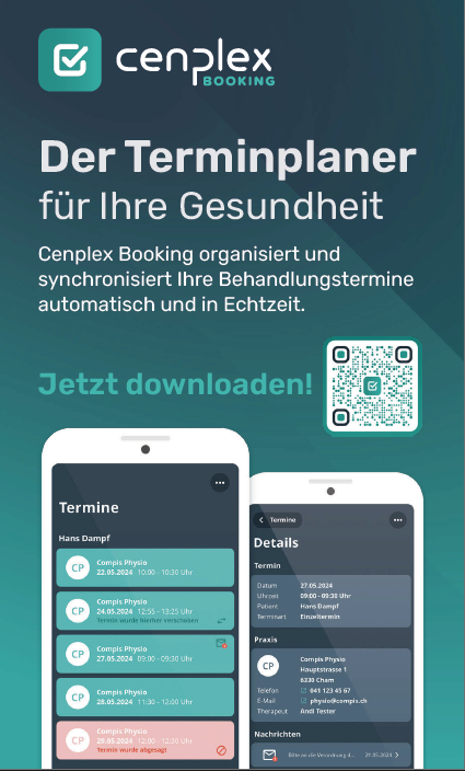 Aufsteller Cenplex Booking