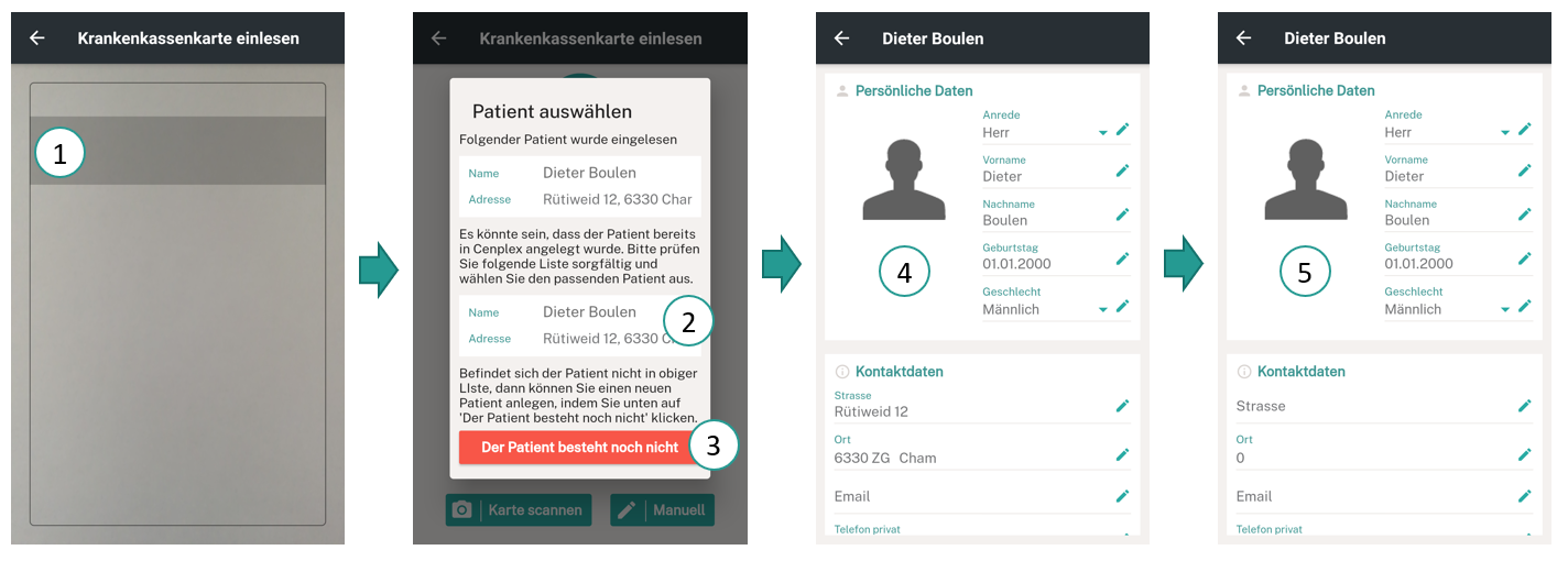 Scanner la carte d'assurance-maladie