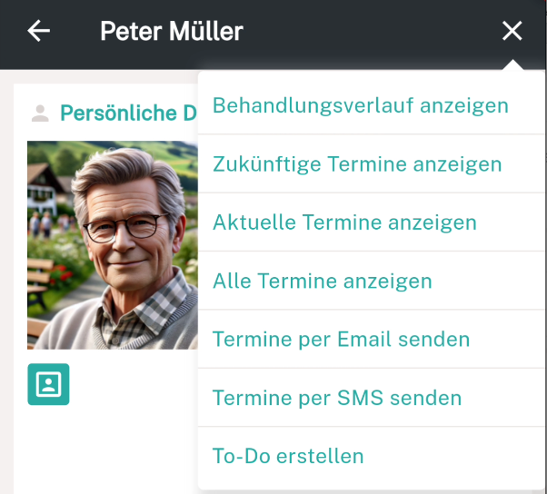 Aktionen beim Patienten