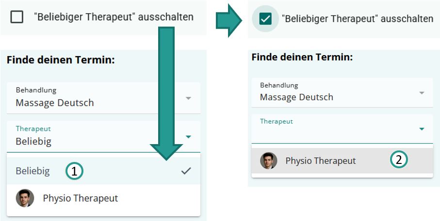 Beliebige Therapeuten