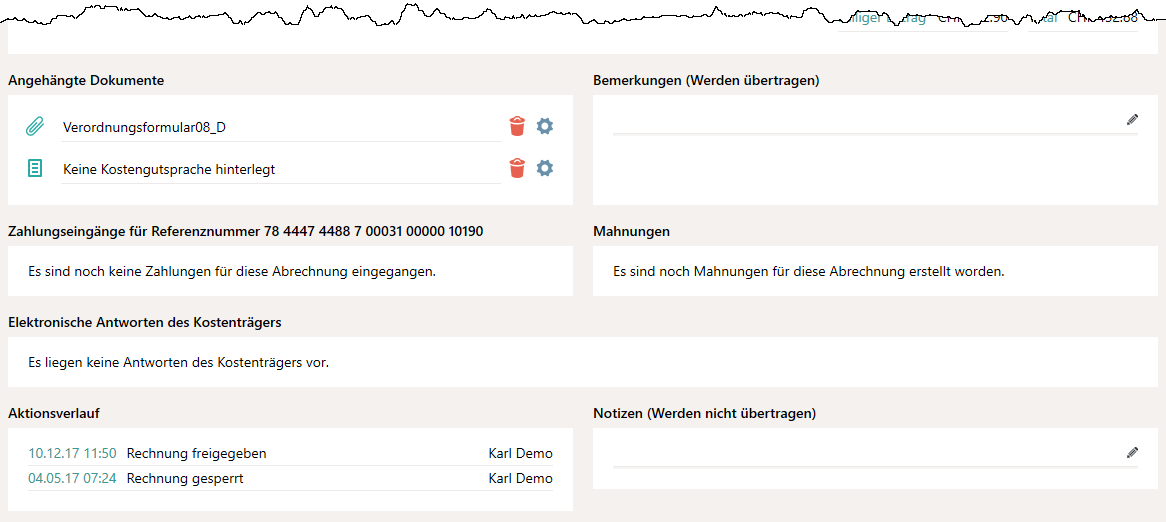 Serienabrechnung-Details Teil 2