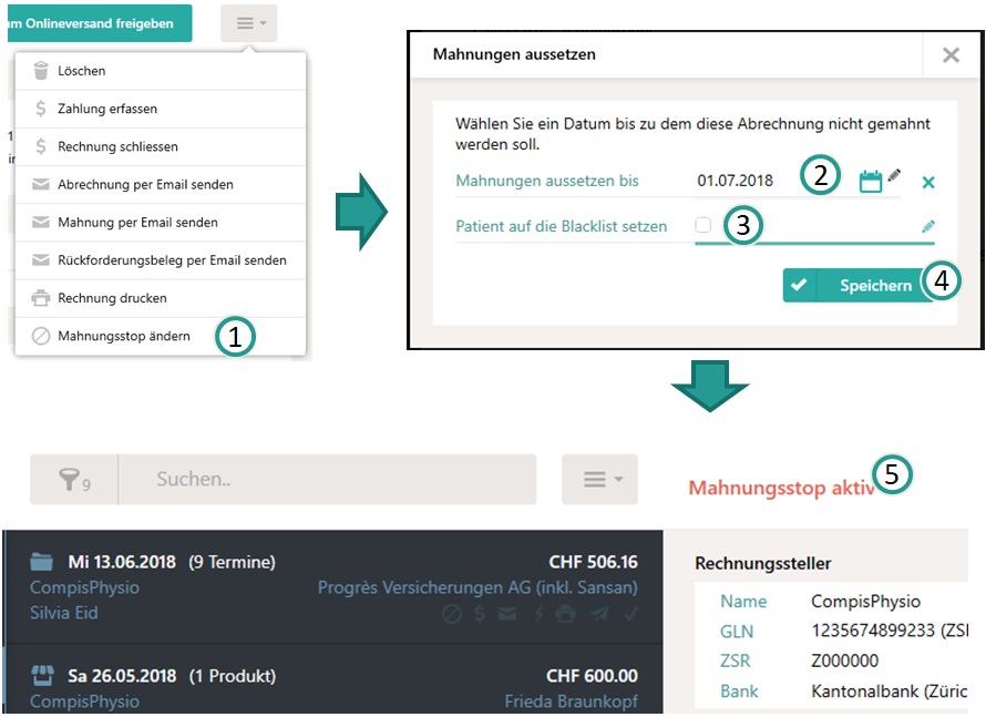 Indiquer l'arr&ecirc;t des rappels