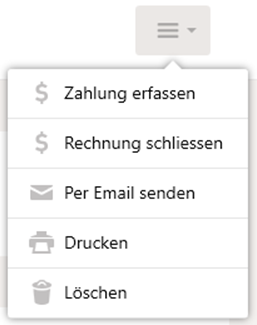 Men&uuml; in Kopfzeile