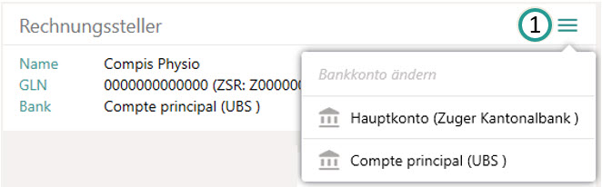 Bankkonto ändern