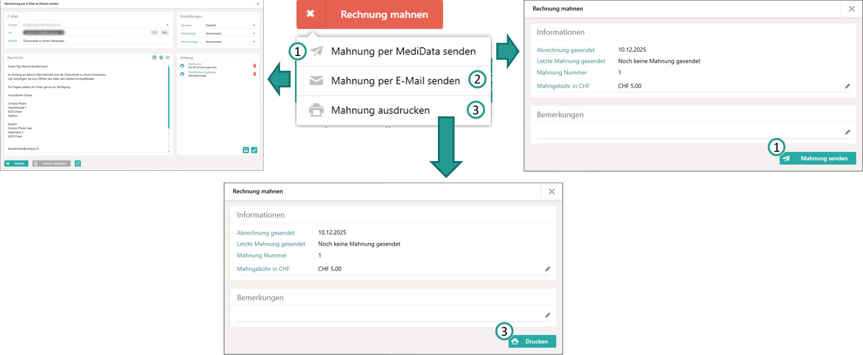 Rechnung mahnen