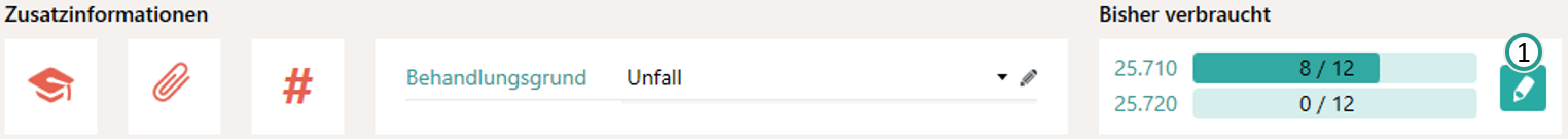 Leistung in Abwesenheit des Patienten