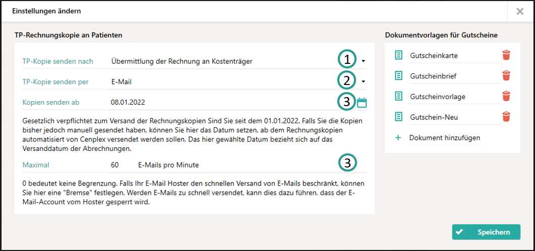 R&eacute;glages au niveau de l'emplacement