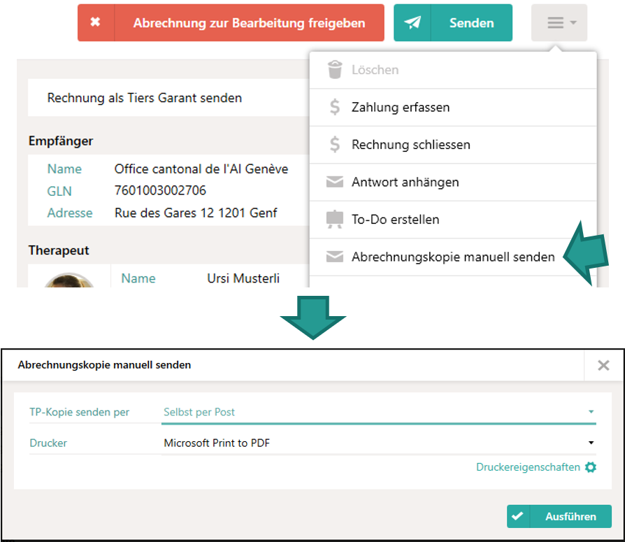 Envoyer manuellement une copie TP