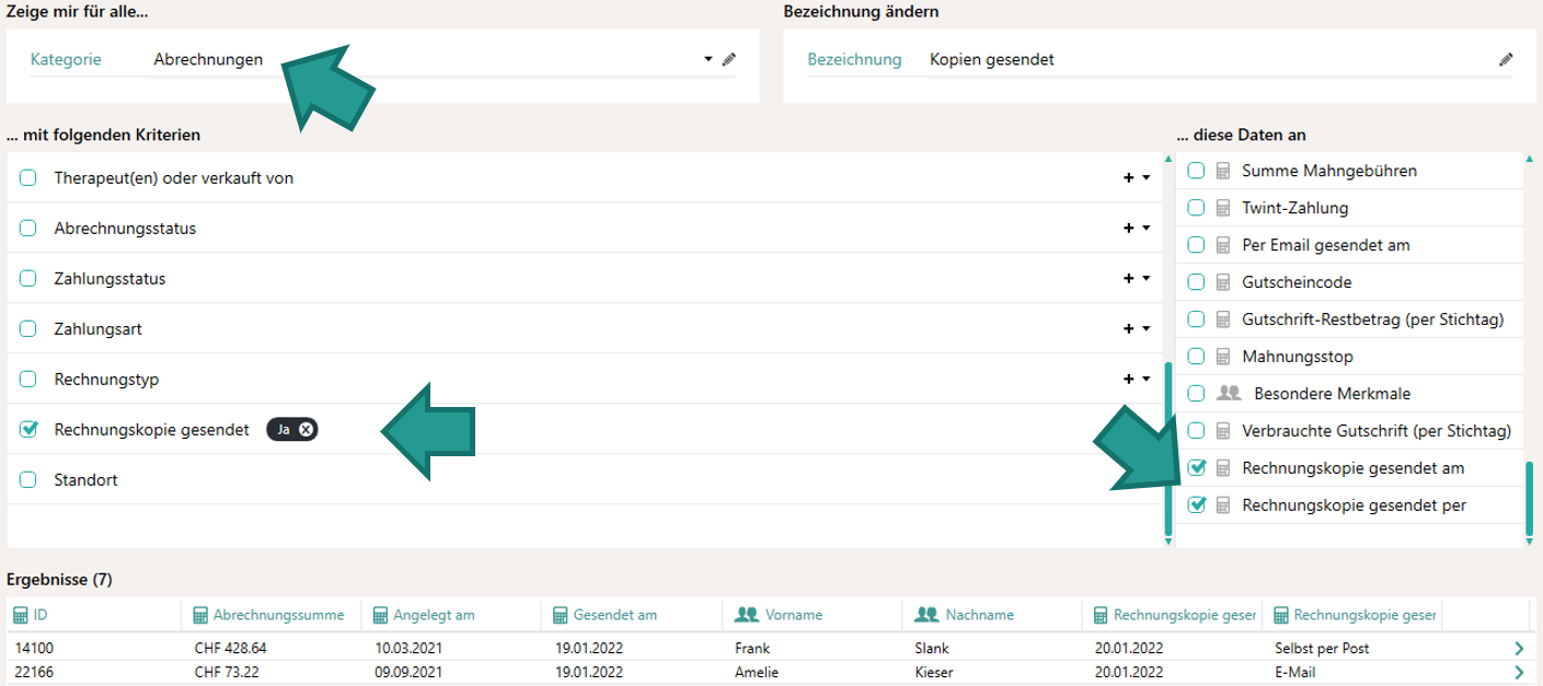 Rapport par statut de copie de TP