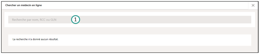 Chercher l'adresse du médecin