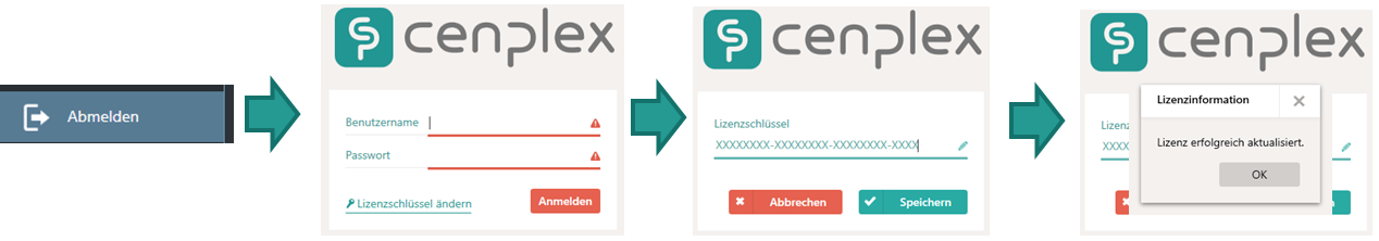 Lizenzschlüssel ändern