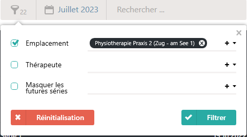 Filtre sur l'emplacement
