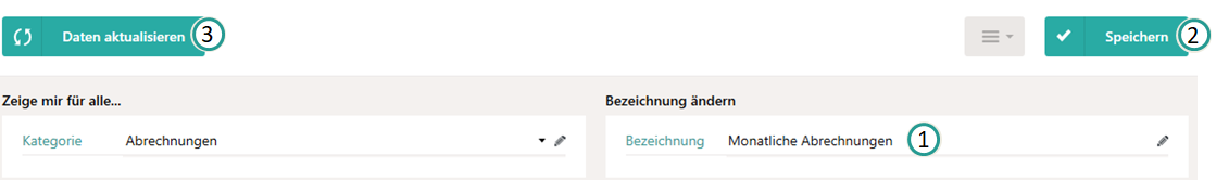 Auswertung speichern