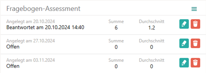 Fragebogen-Assessment
