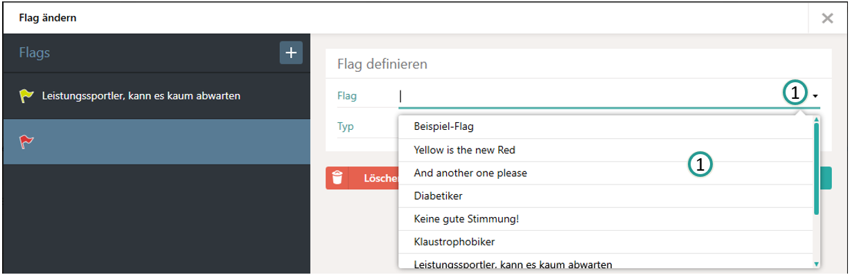 Flags bearbeiten