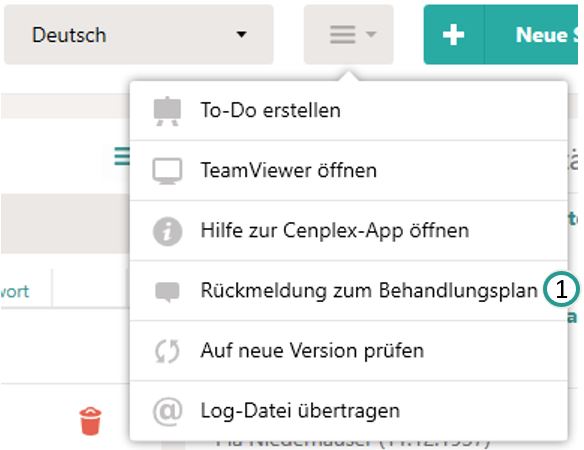 Feedback zum Behandlungsplan geben