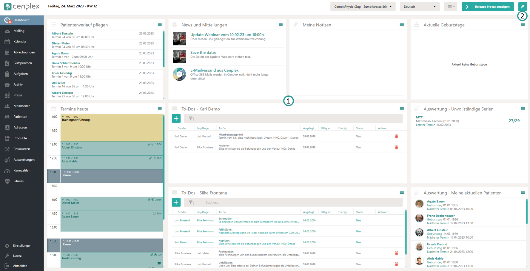Das Dashboard