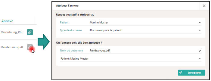 Attribuer une pièce jointe