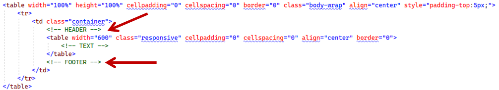 Individuelle Header und Footer