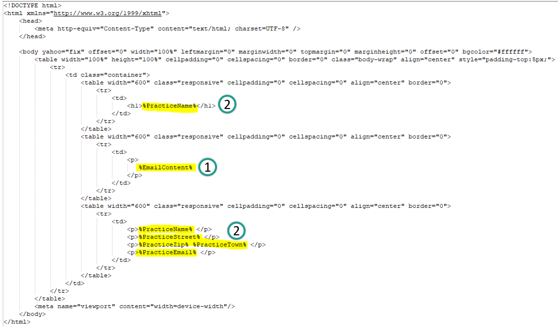 HTML-Vorlage