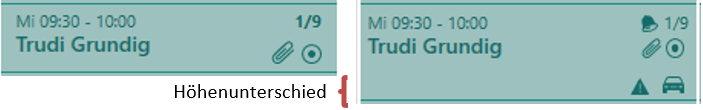 Différence de hauteur Différence de hauteur