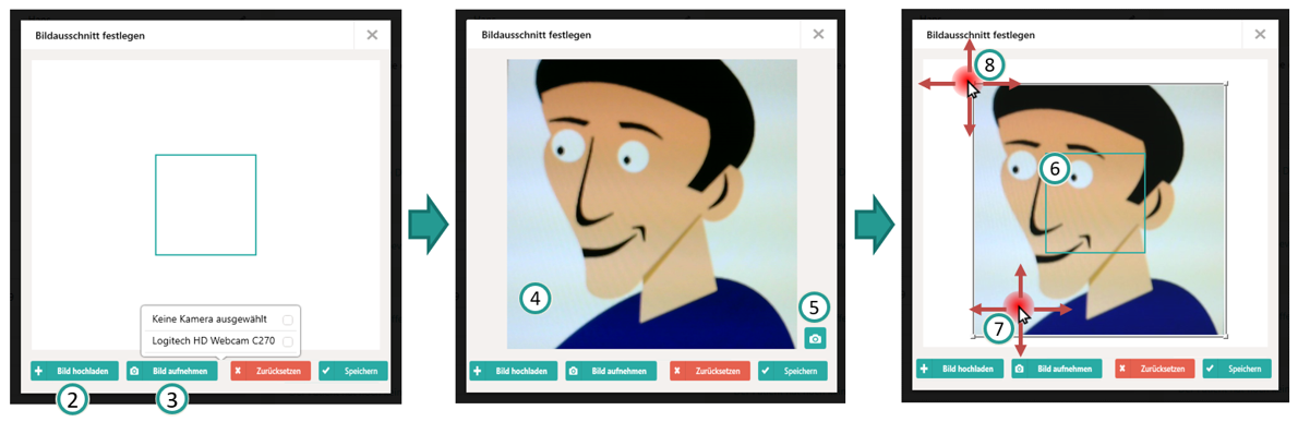 Bild hochladen oder aufnehmen