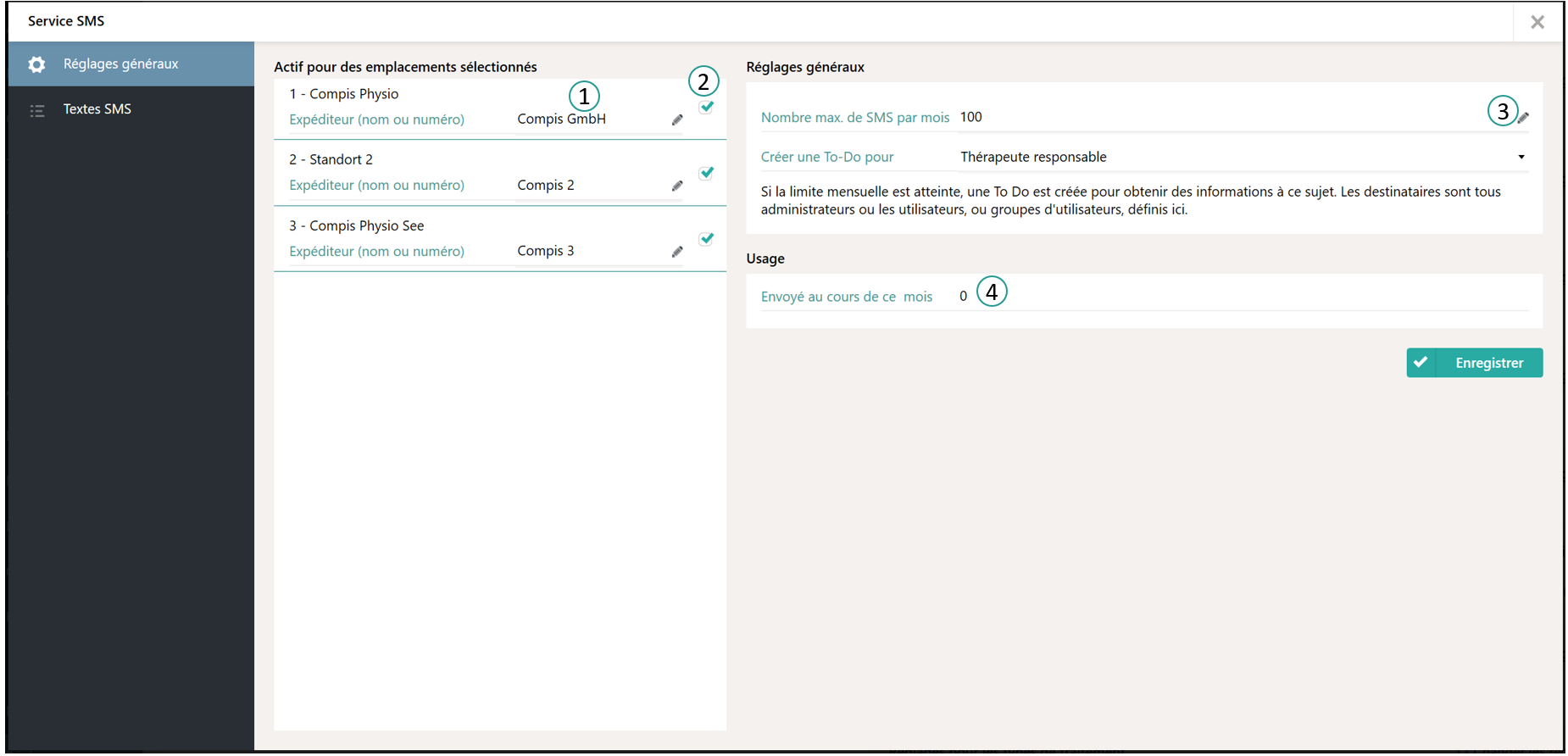 R&eacute;glages g&eacute;n&eacute;raux