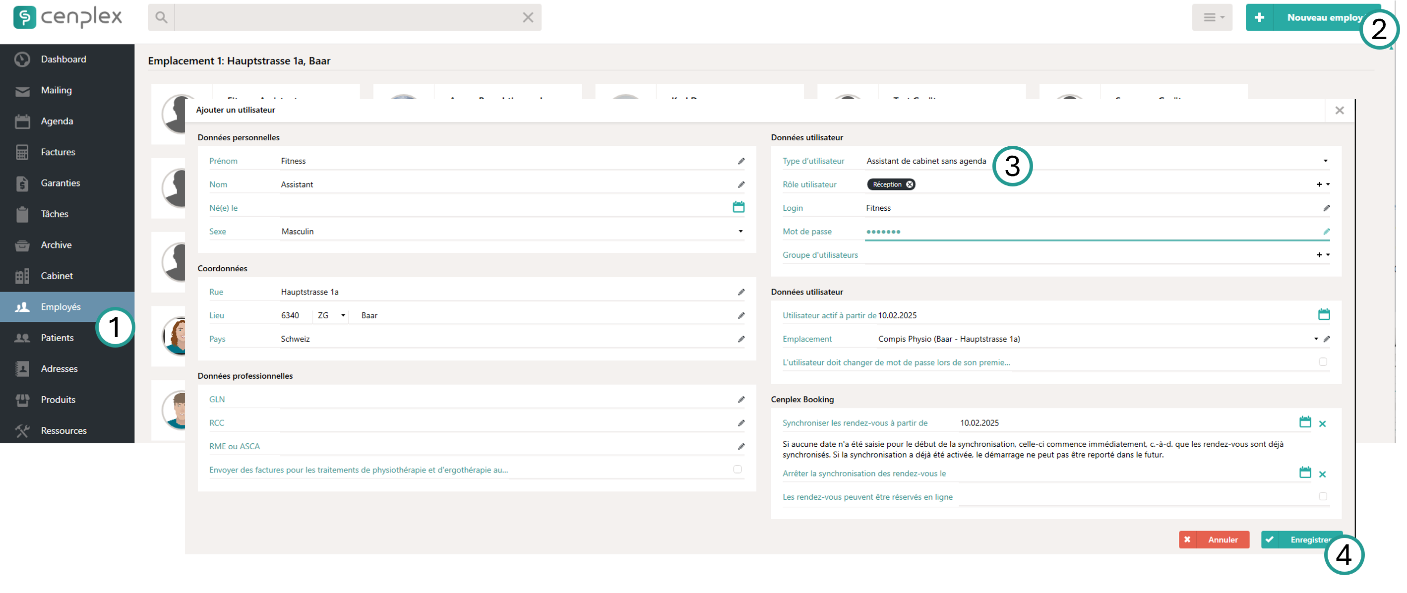 Saisir un nouvel employé