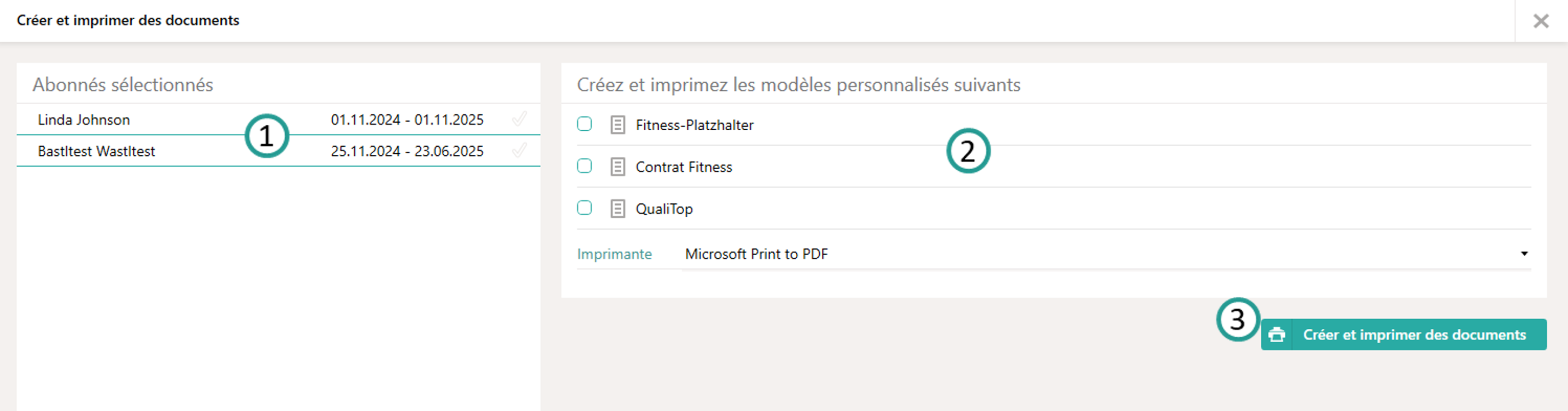 Imprimer des documents