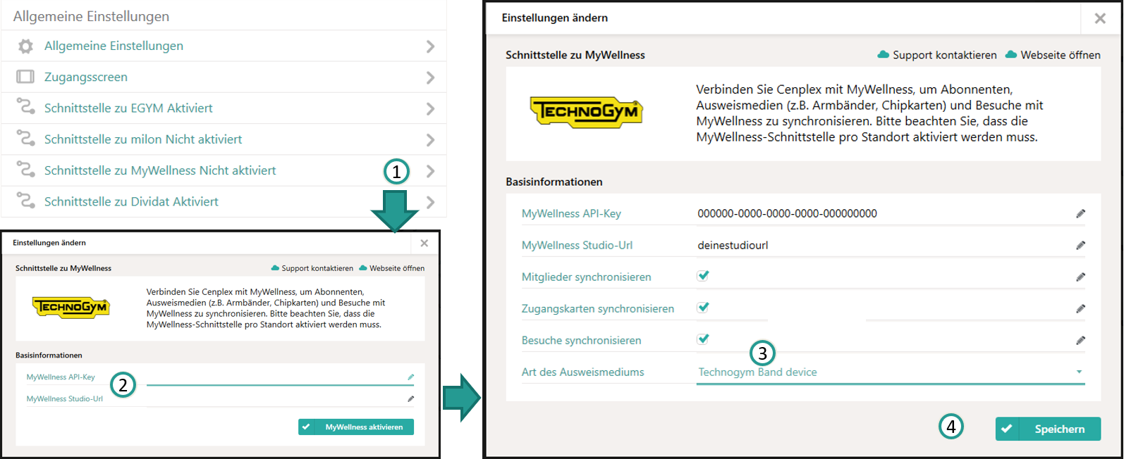 Activer l'interface MyWellness