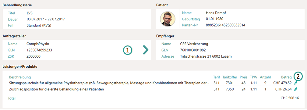 Detailansicht Teil 1