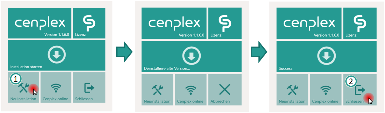 Nouvelle installation de Cenplex