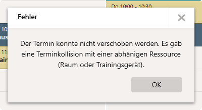 Fehlermeldung