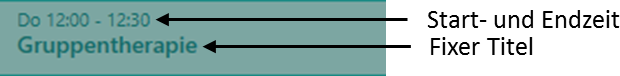 Gruppentermindetails