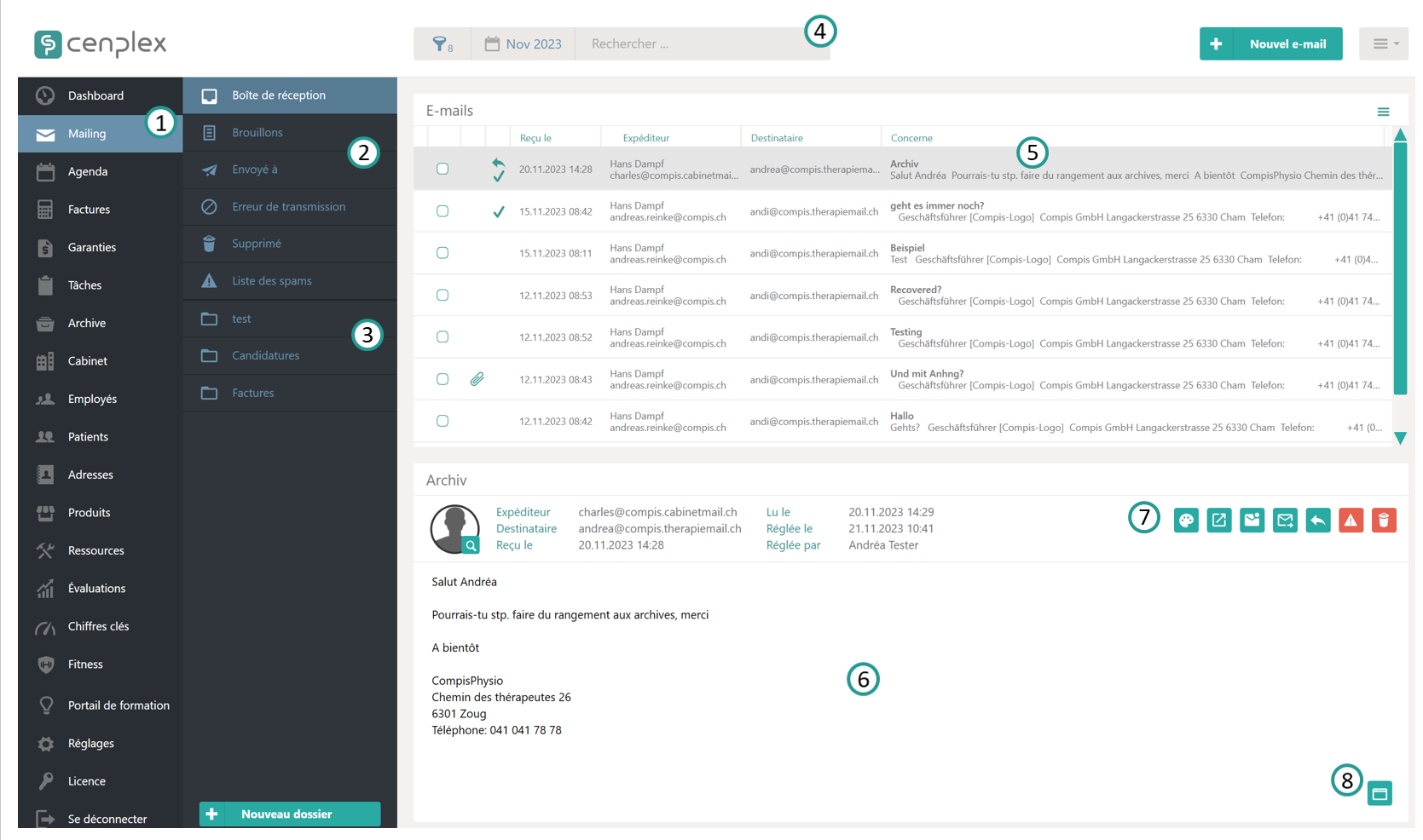 Structure du Mailing