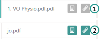 Statut de la pièce jointe
