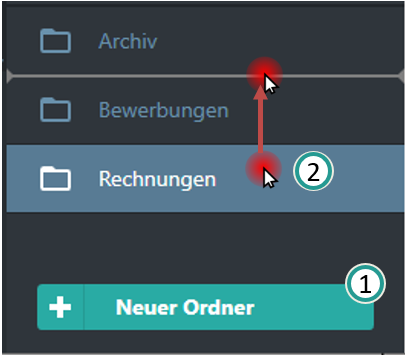 Eigene Ordner verwalten