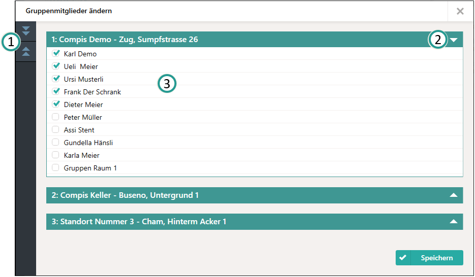 Gruppenmitglieder &auml;ndern