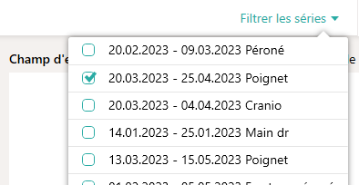 filtre des séries