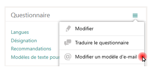 Modèle d'e-mail