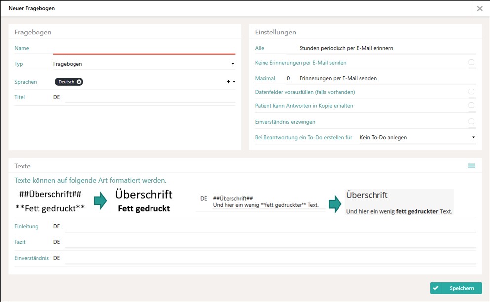 Fragebogen Basisdaten