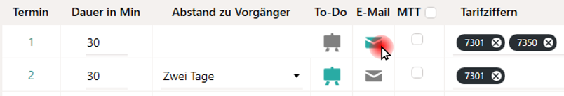 E-Mailvorlage anlegen