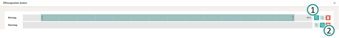 Zeitbereiche definieren