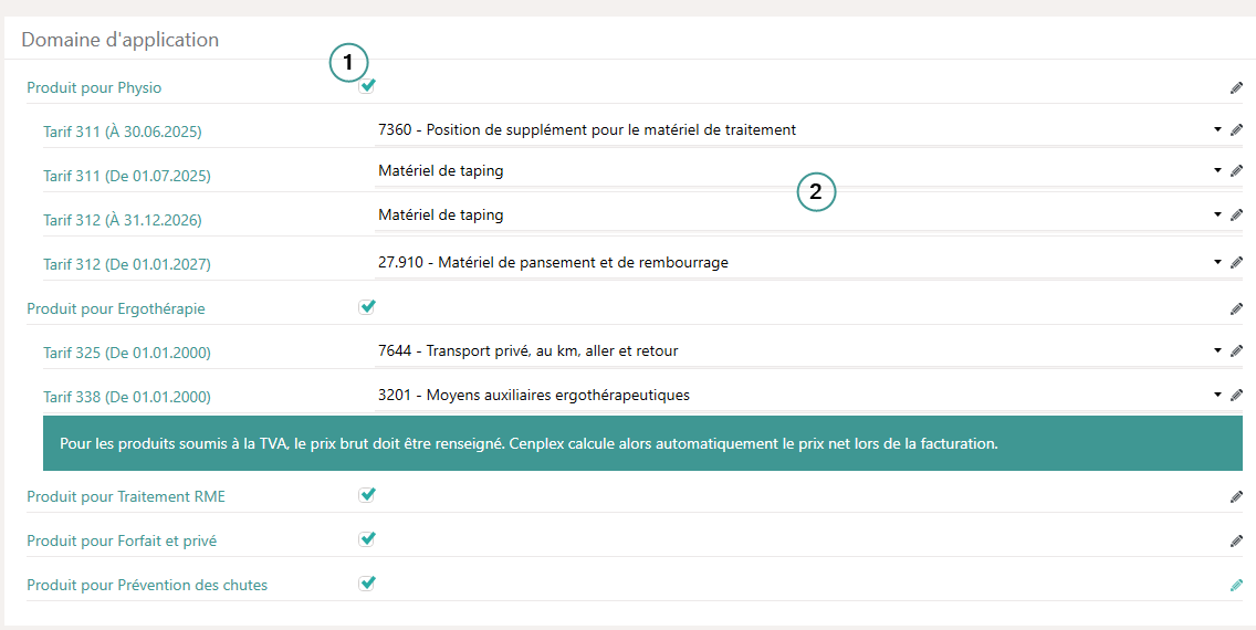 Domaine d’application