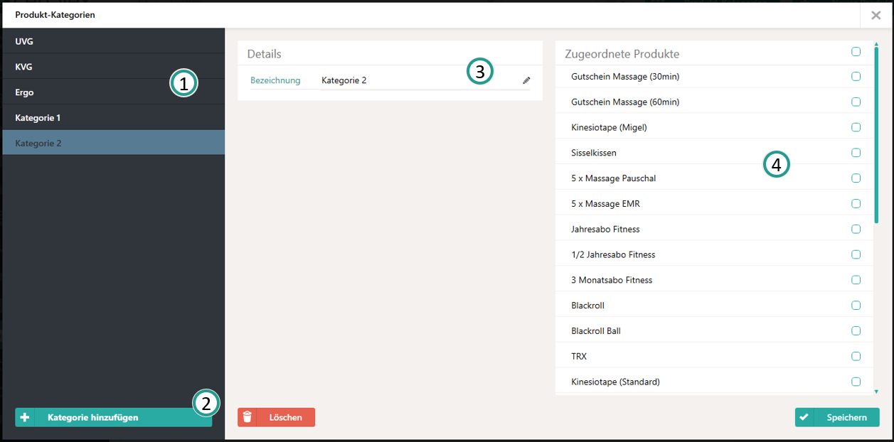 Produkt-Kategorien pflegen
