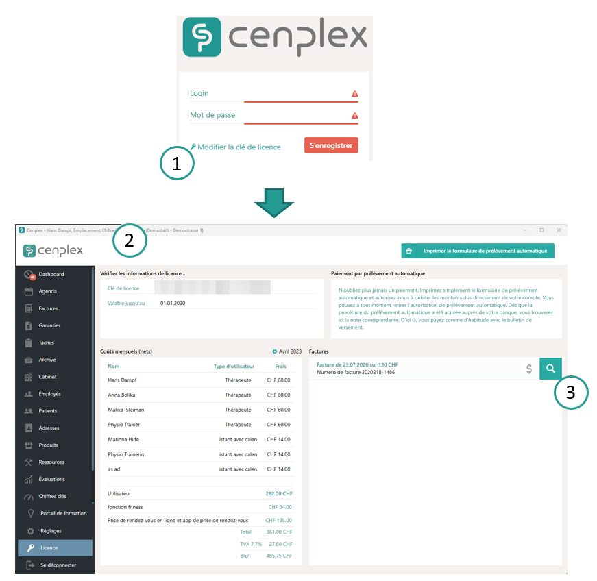 Informations sur la licence