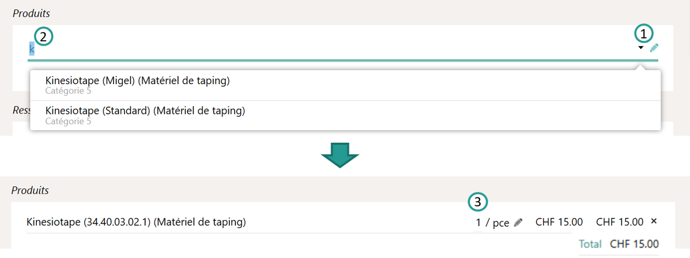 Attribuer un produit