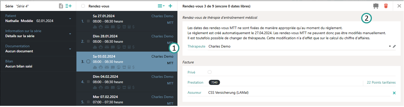 Détails du rendez-vous MTT