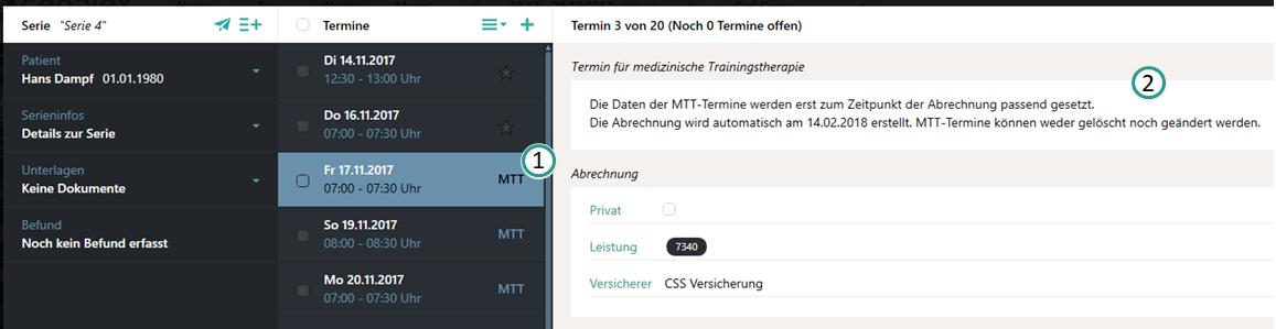 MTT-Termindetails