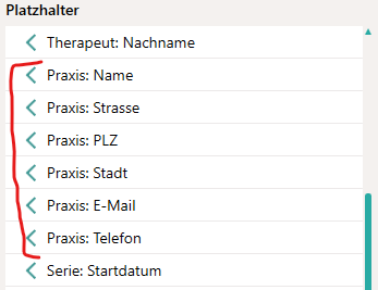 Neue Platzhalter